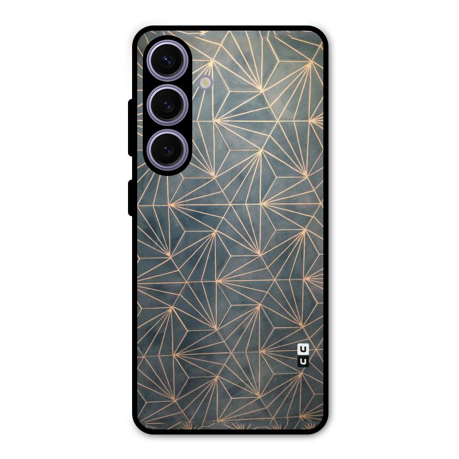 Dotted Lines Pattern Metal Back Case for Galaxy S24