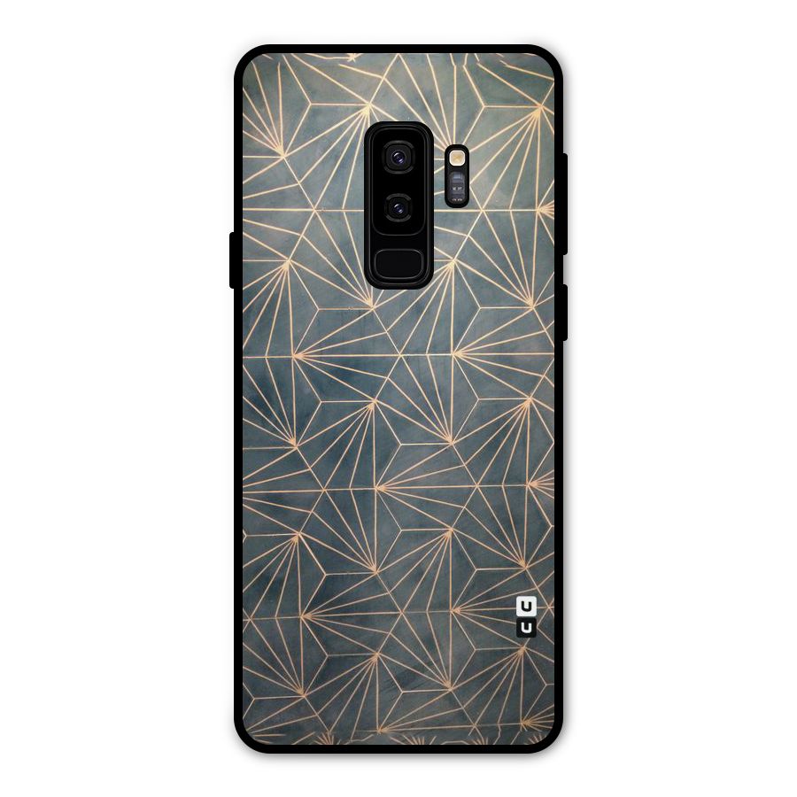 Dotted Lines Pattern Metal Back Case for Galaxy S9 Plus