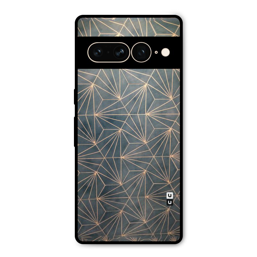Dotted Lines Pattern Metal Back Case for Google Pixel 7 Pro