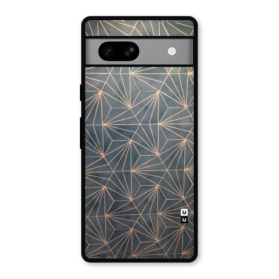 Dotted Lines Pattern Metal Back Case for Google Pixel 7a