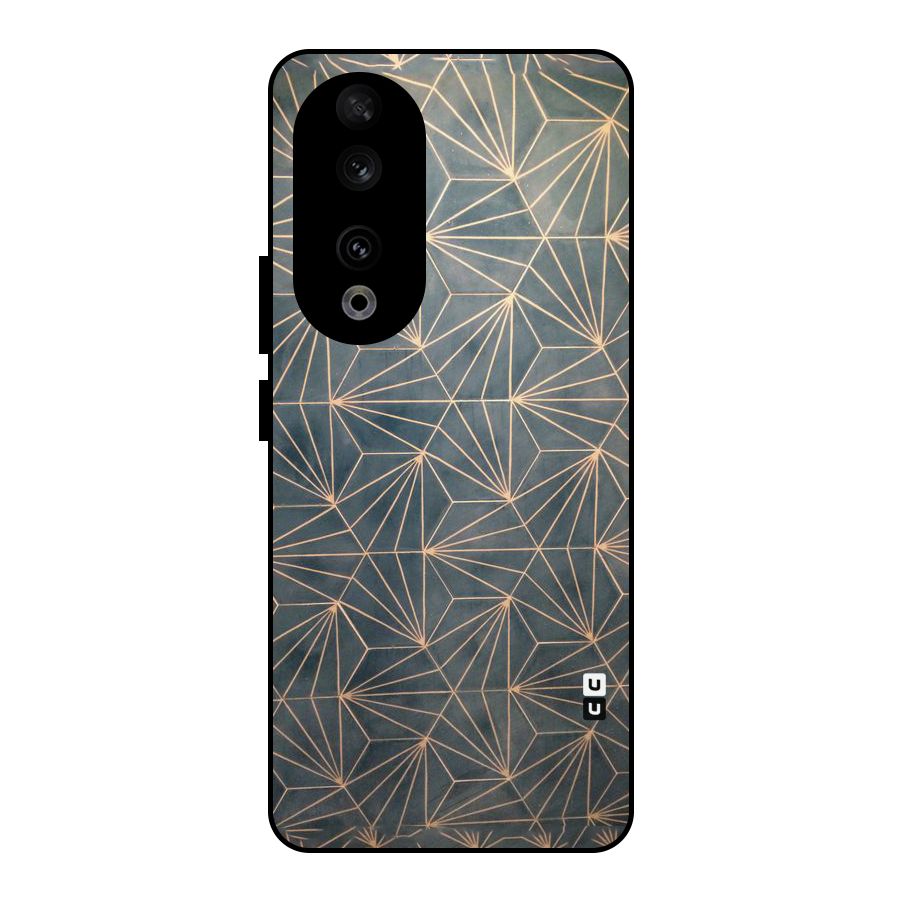 Dotted Lines Pattern Metal Back Case for Honor 90