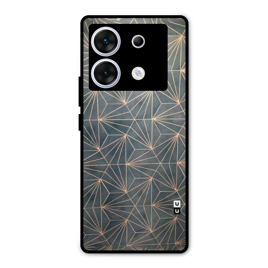 Dotted Lines Pattern Metal Back Case for Infinix Zero 30 5G