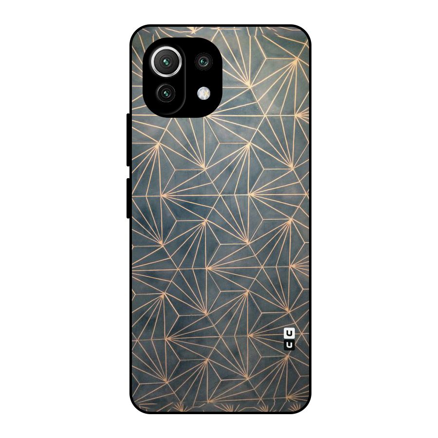 Dotted Lines Pattern Metal Back Case for Mi 11 Lite