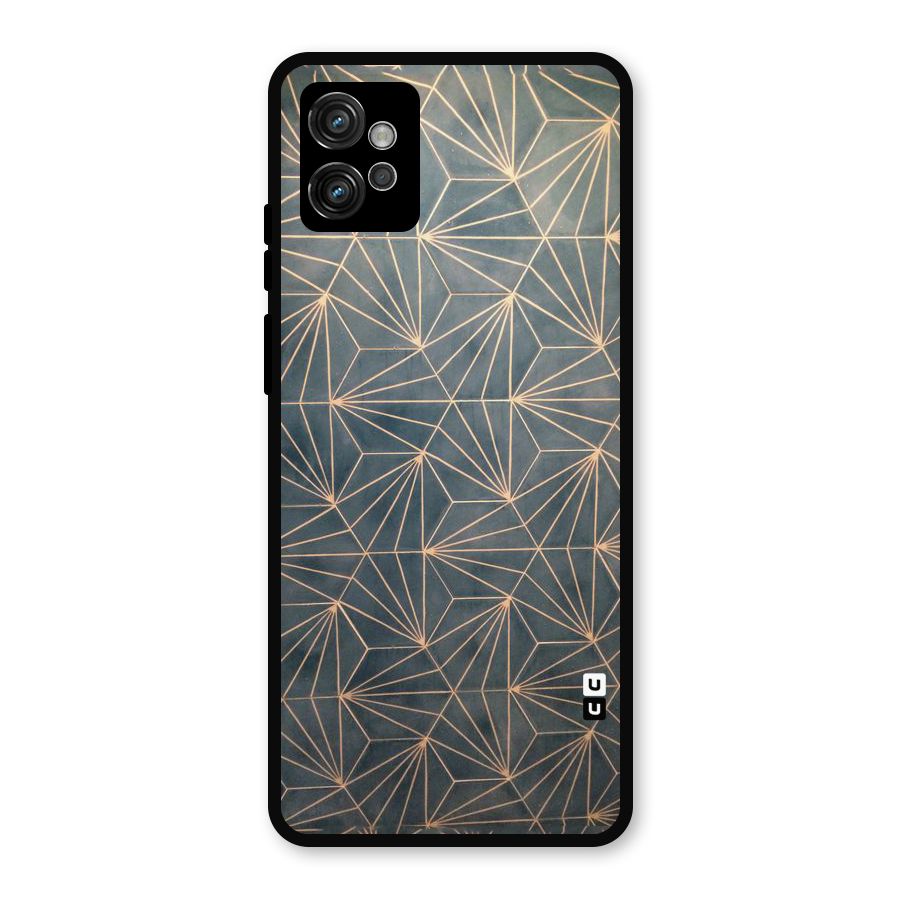Dotted Lines Pattern Metal Back Case for Moto G32