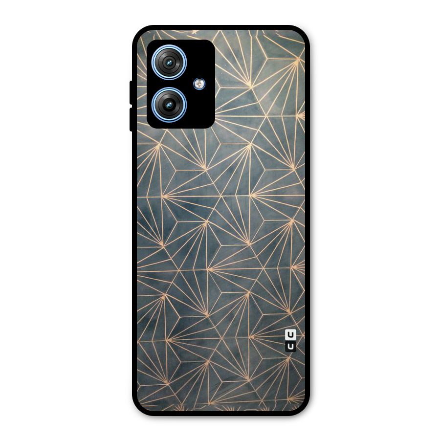 Dotted Lines Pattern Metal Back Case for Moto G54