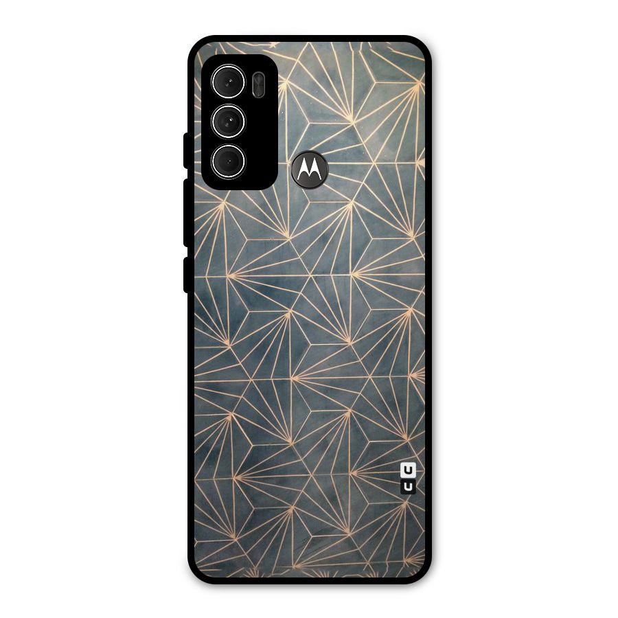 Dotted Lines Pattern Metal Back Case for Moto G60