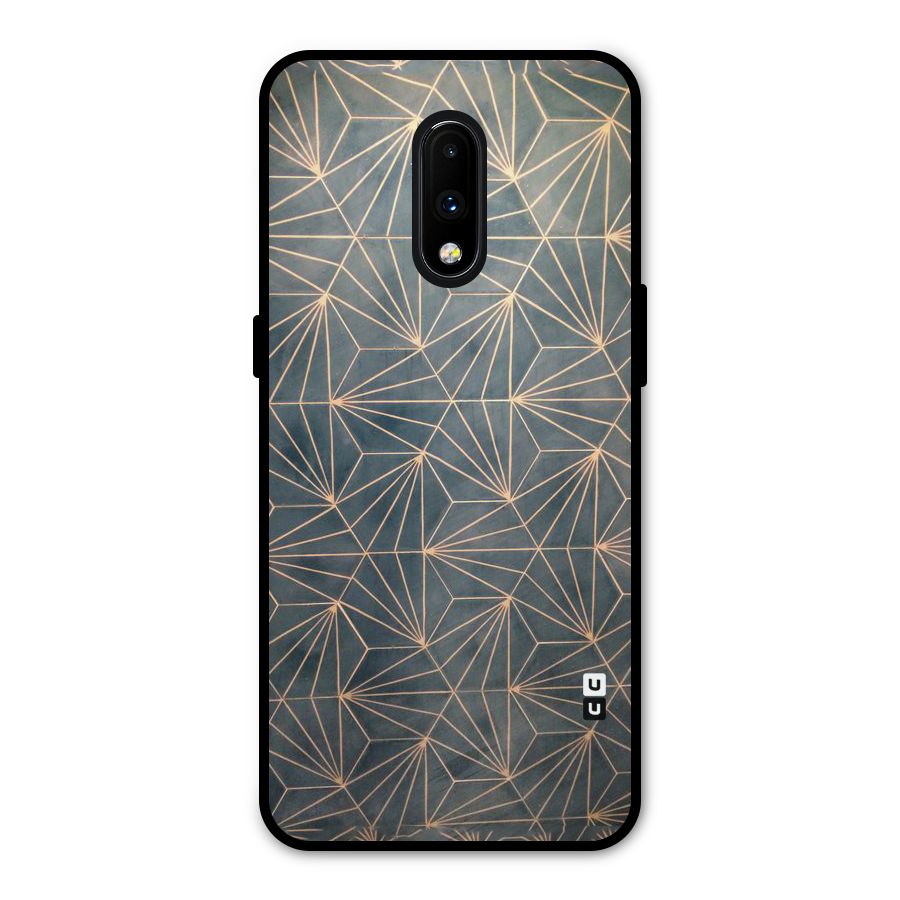 Dotted Lines Pattern Metal Back Case for OnePlus 7