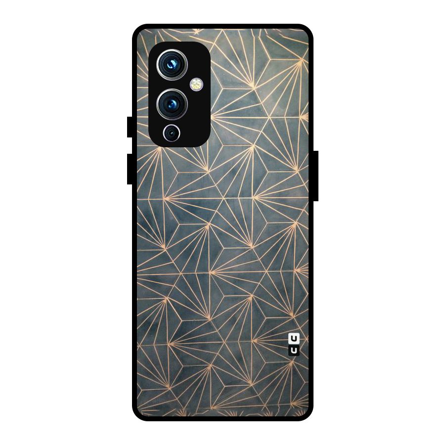 Dotted Lines Pattern Metal Back Case for OnePlus 9