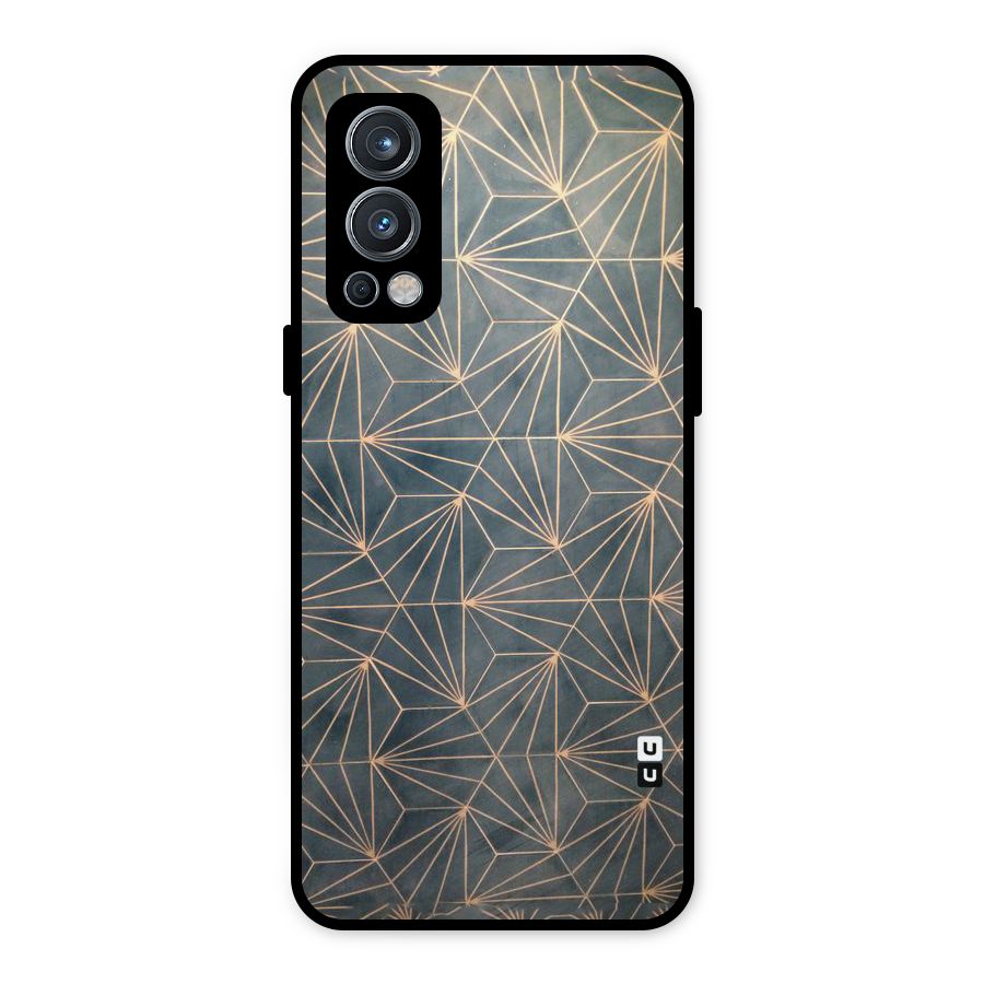 Dotted Lines Pattern Metal Back Case for OnePlus Nord 2 5G