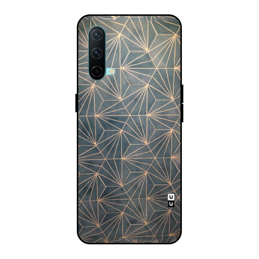 Dotted Lines Pattern Metal Back Case for OnePlus Nord CE 5G
