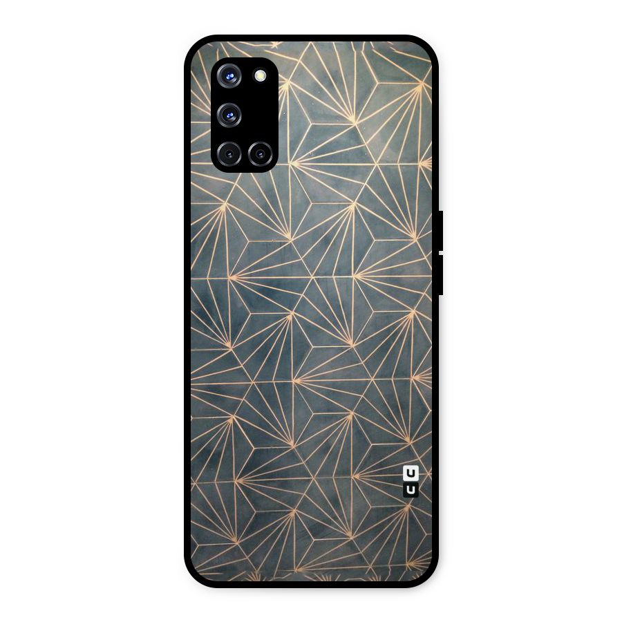 Dotted Lines Pattern Metal Back Case for Oppo A52