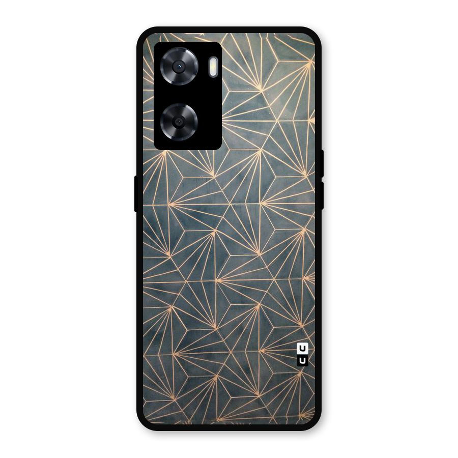 Dotted Lines Pattern Metal Back Case for Oppo A77