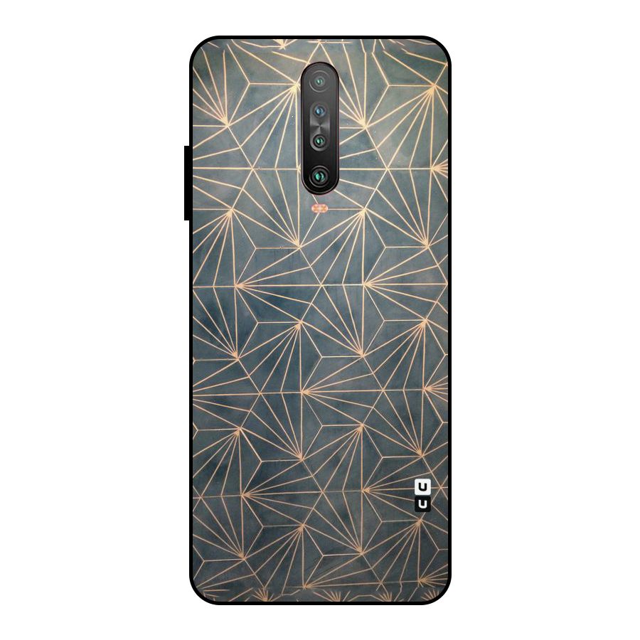 Dotted Lines Pattern Metal Back Case for Poco X2