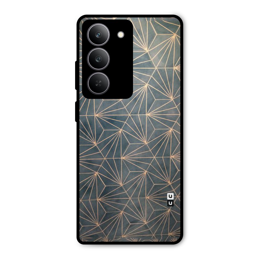 Dotted Lines Pattern Metal Back Case for Realme 14x