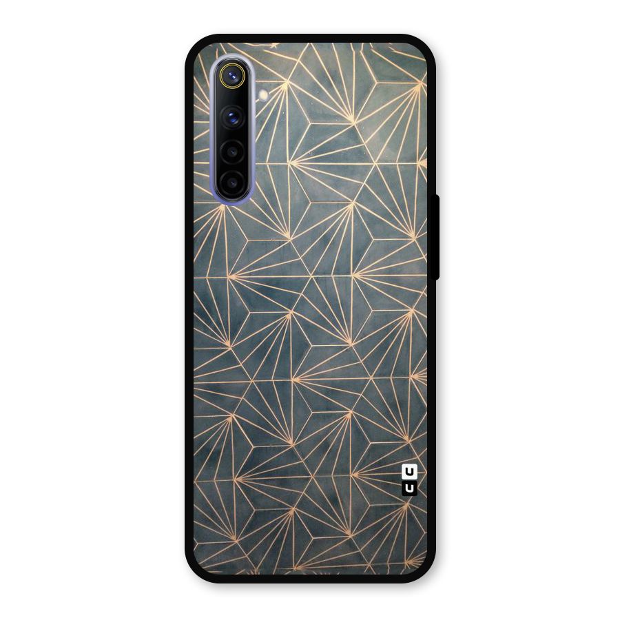 Dotted Lines Pattern Metal Back Case for Realme 6