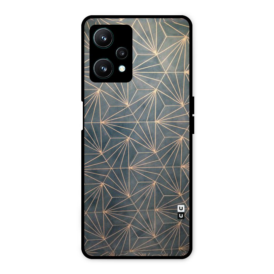Dotted Lines Pattern Metal Back Case for Realme 9 Pro 5G