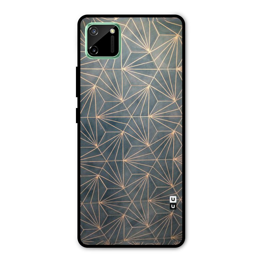 Dotted Lines Pattern Metal Back Case for Realme C11