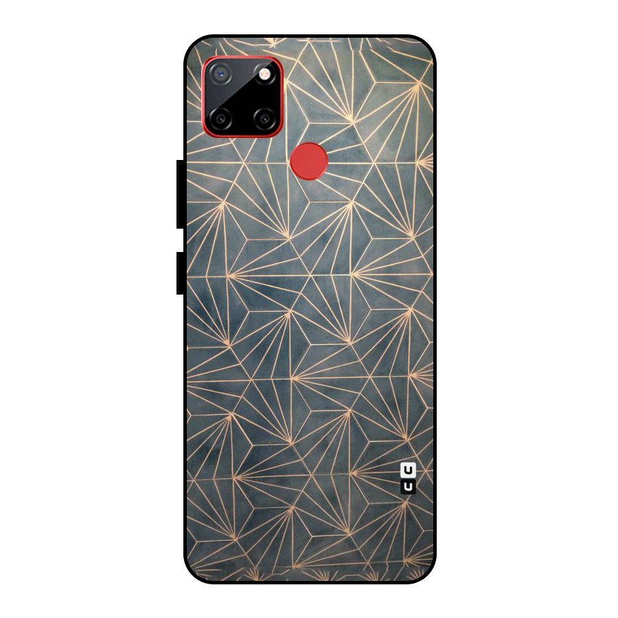 Dotted Lines Pattern Metal Back Case for Realme C12