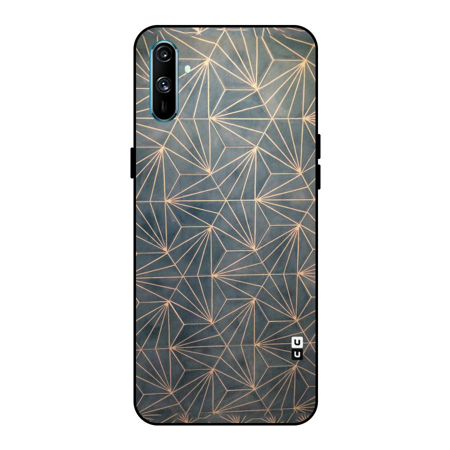 Dotted Lines Pattern Metal Back Case for Realme C3