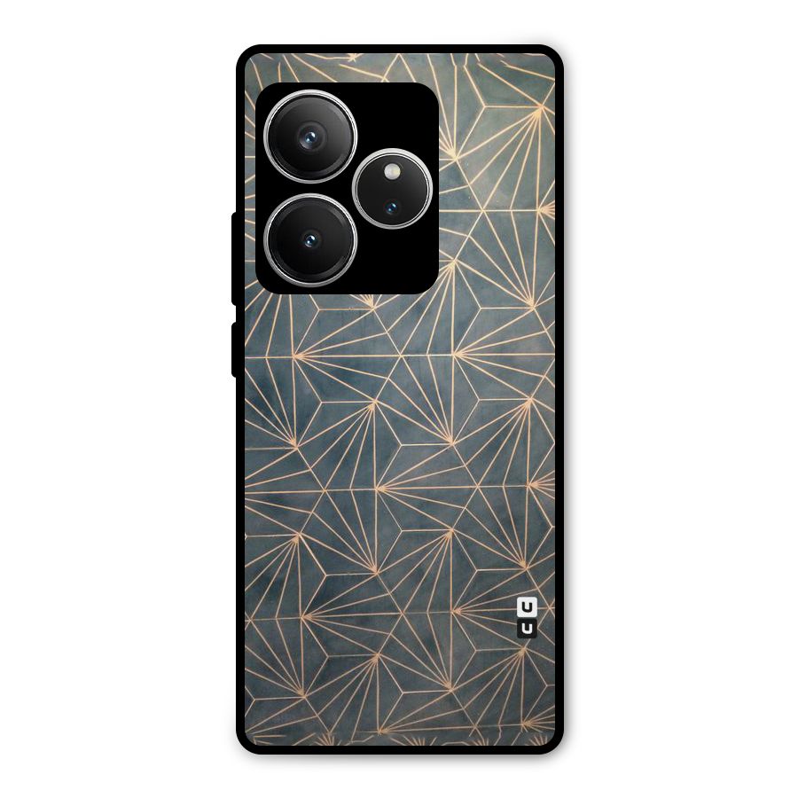 Dotted Lines Pattern Metal Back Case for Realme GT 6