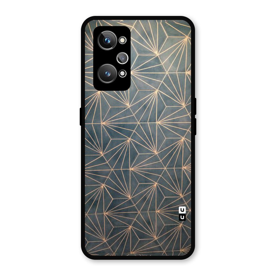 Dotted Lines Pattern Metal Back Case for Realme GT Neo2