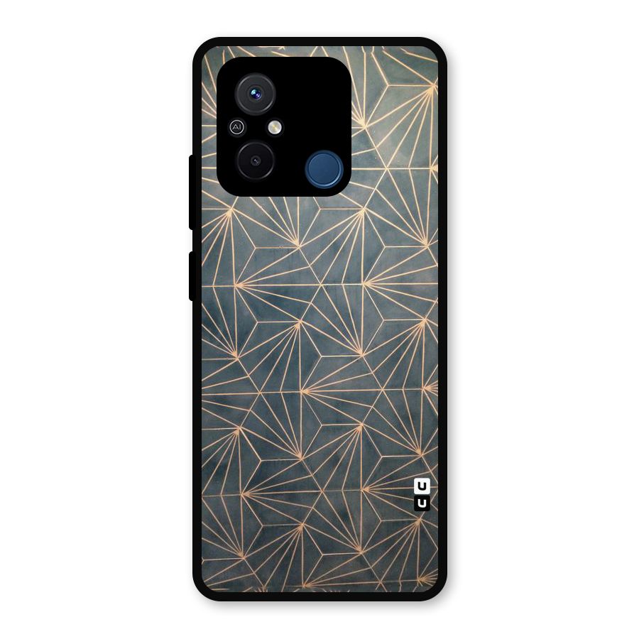 Dotted Lines Pattern Metal Back Case for Redmi 12C