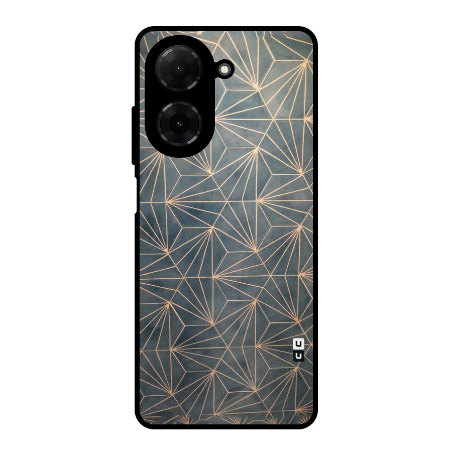 Dotted Lines Pattern Metal Back Case for Redmi A5 4G