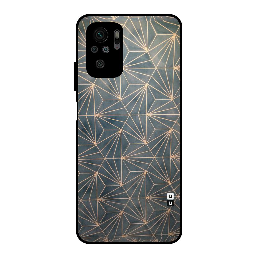 Dotted Lines Pattern Metal Back Case for Redmi Note 10S