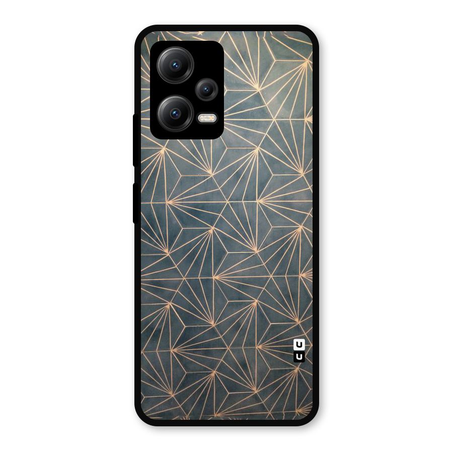 Dotted Lines Pattern Metal Back Case for Redmi Note 12 5G