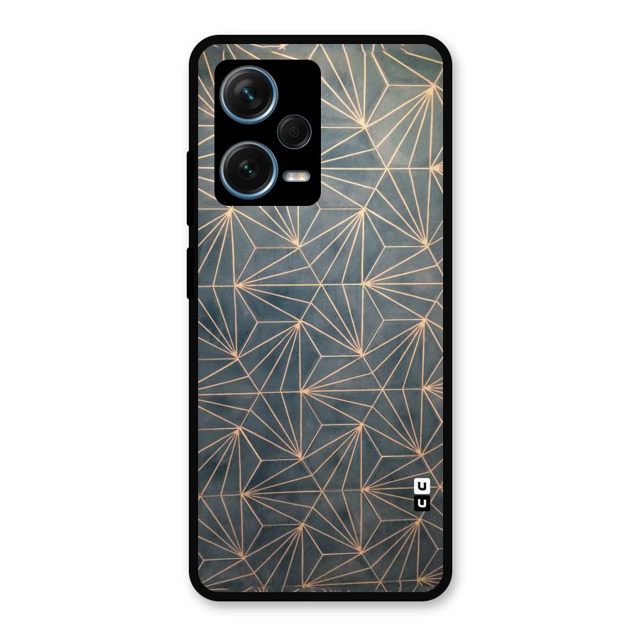 Dotted Lines Pattern Metal Back Case for Redmi Note 12 Pro Plus 5G