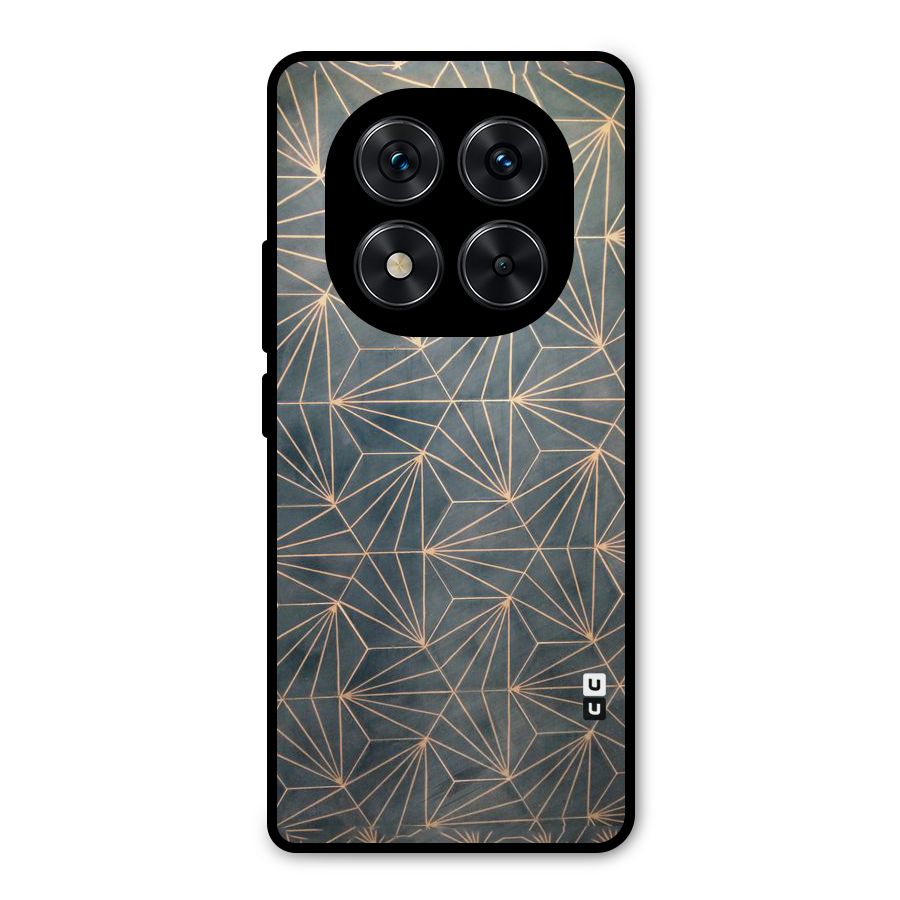 Dotted Lines Pattern Metal Back Case for Redmi Note 14 Pro 5G