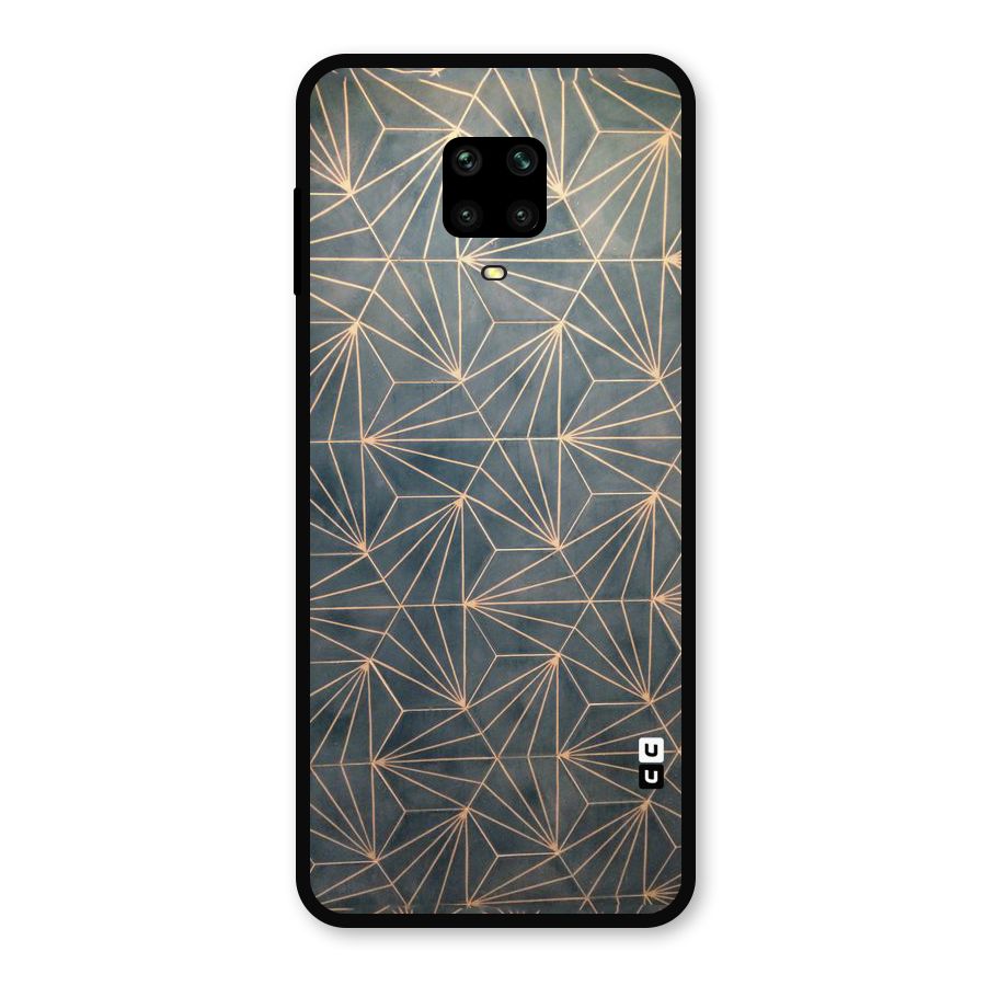 Dotted Lines Pattern Metal Back Case for Redmi Note 9 Pro Max