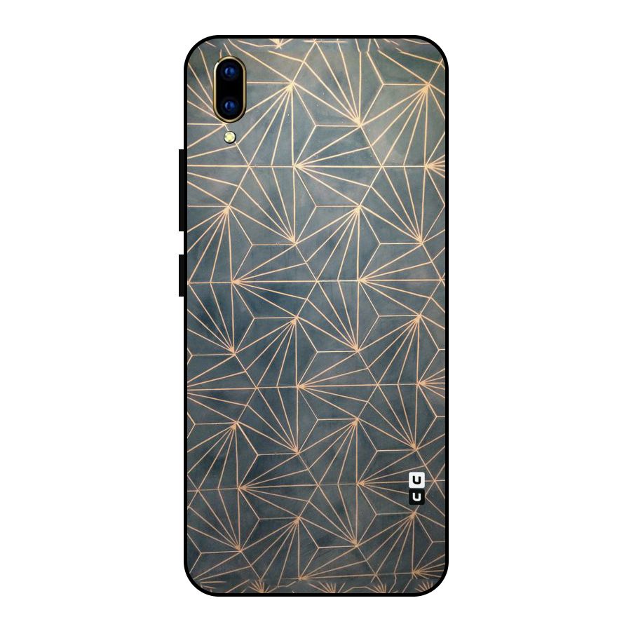 Dotted Lines Pattern Metal Back Case for Vivo V11 Pro