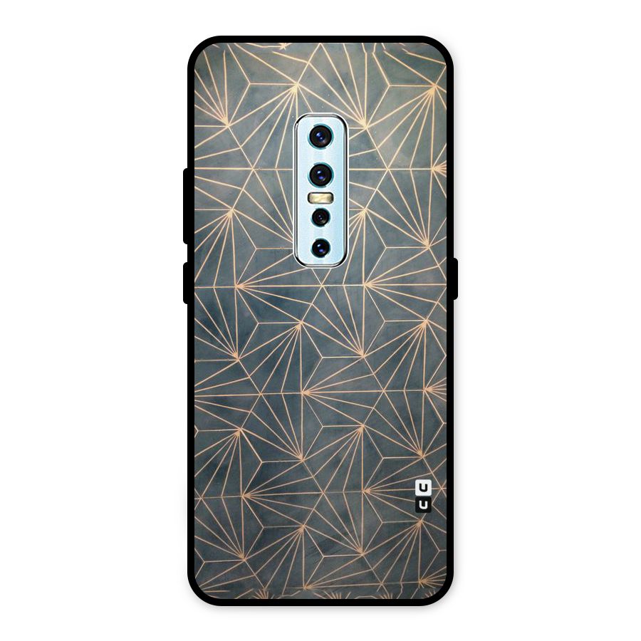 Dotted Lines Pattern Metal Back Case for Vivo V17 Pro