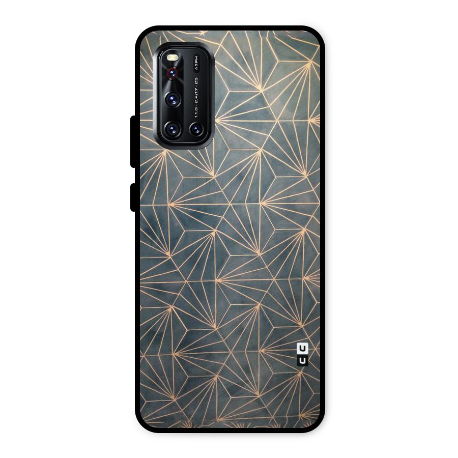 Dotted Lines Pattern Metal Back Case for Vivo V19