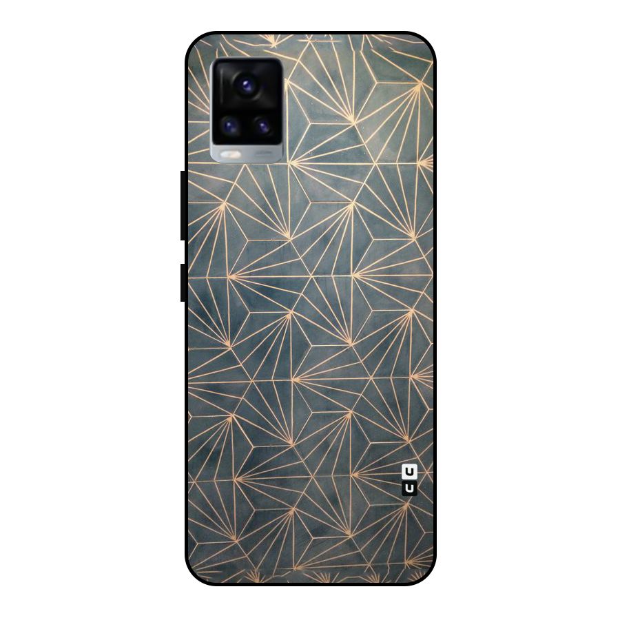 Dotted Lines Pattern Metal Back Case for Vivo V20