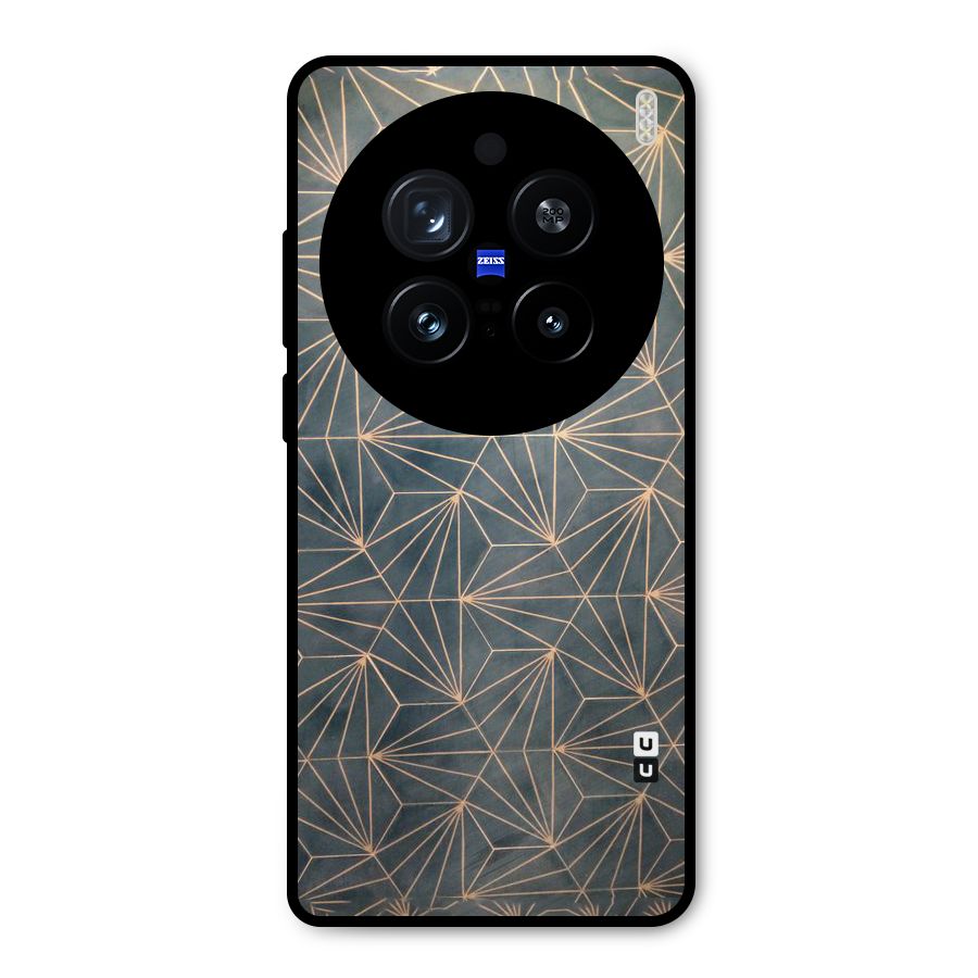 Dotted Lines Pattern Metal Back Case for Vivo X200 Pro