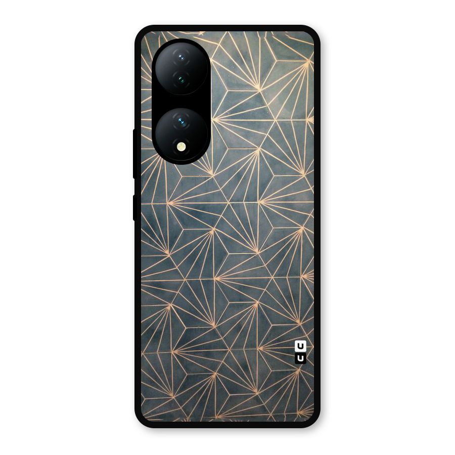 Dotted Lines Pattern Metal Back Case for Vivo Y100