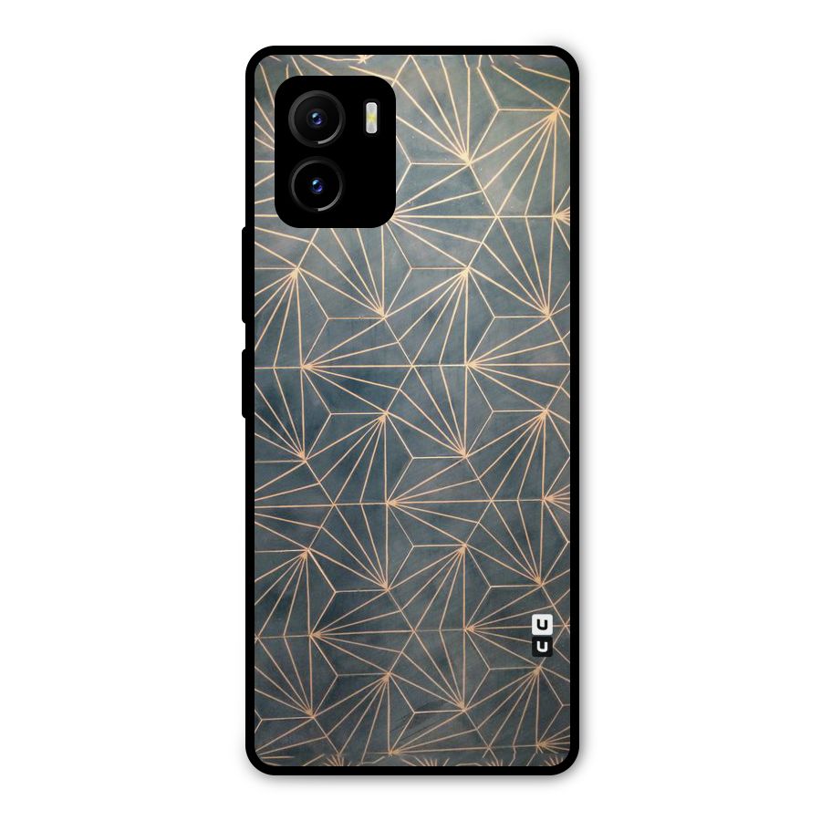 Dotted Lines Pattern Metal Back Case for Vivo Y15s