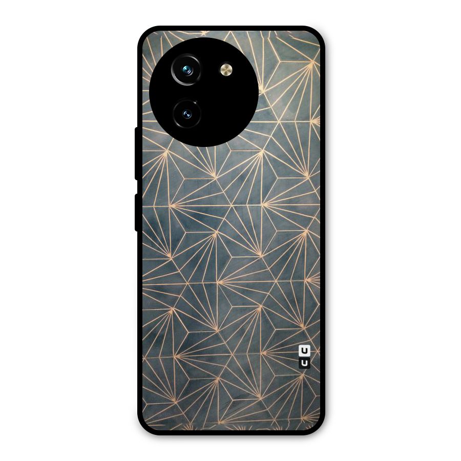 Dotted Lines Pattern Metal Back Case for Vivo Y200i