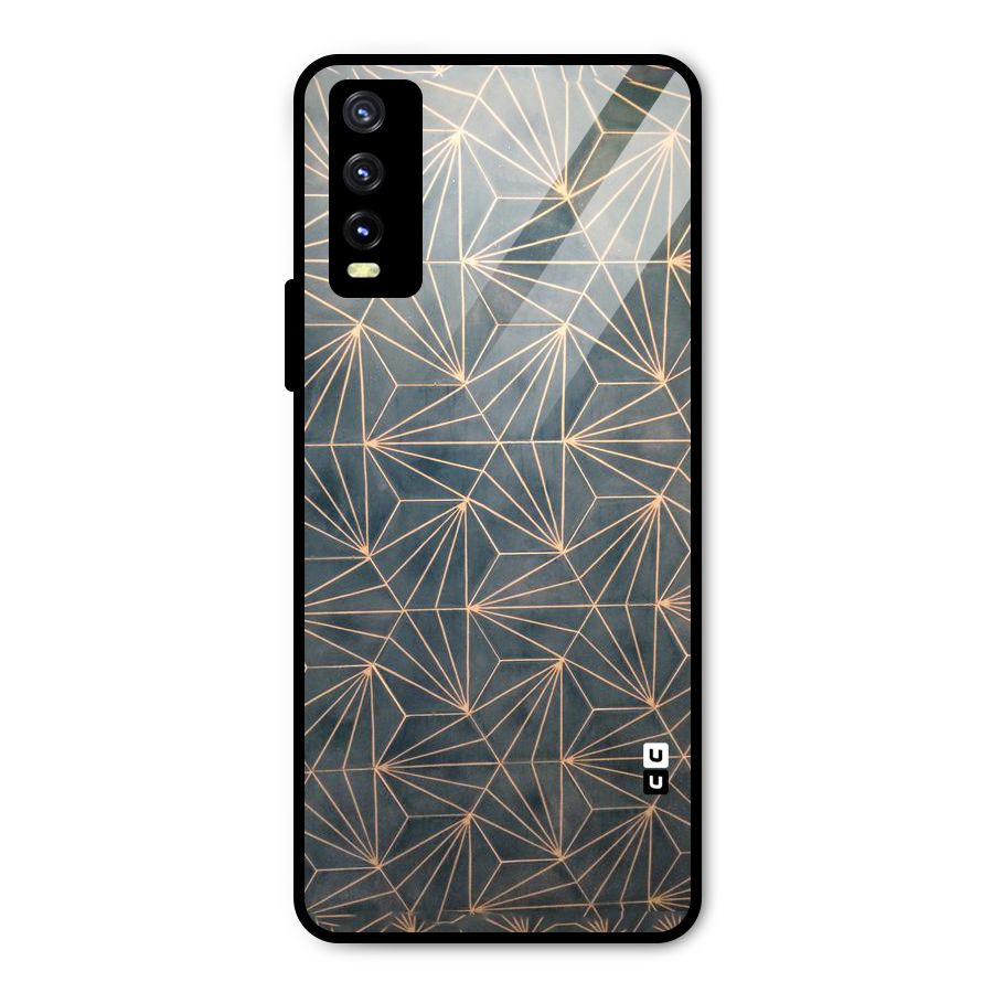 Dotted Lines Pattern Metal Back Case for Vivo Y20g