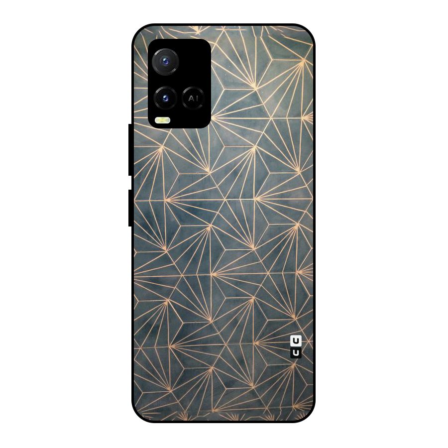 Dotted Lines Pattern Metal Back Case for Vivo Y21