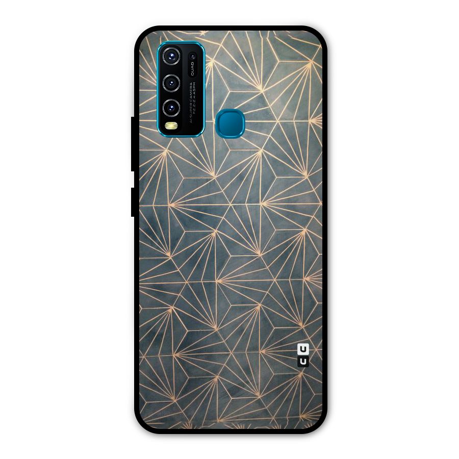 Dotted Lines Pattern Metal Back Case for Vivo Y30