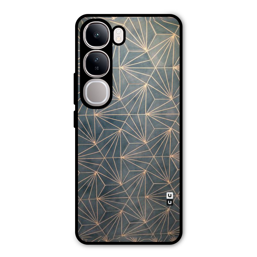Dotted Lines Pattern Metal Back Case for Vivo Y300