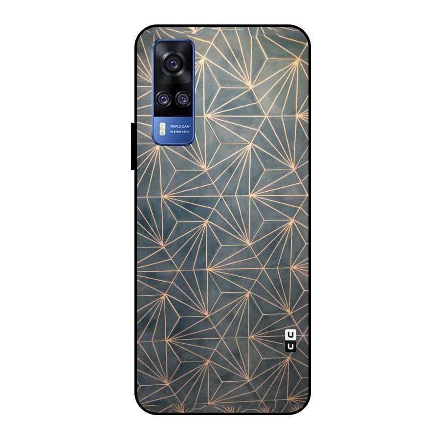 Dotted Lines Pattern Metal Back Case for Vivo Y51