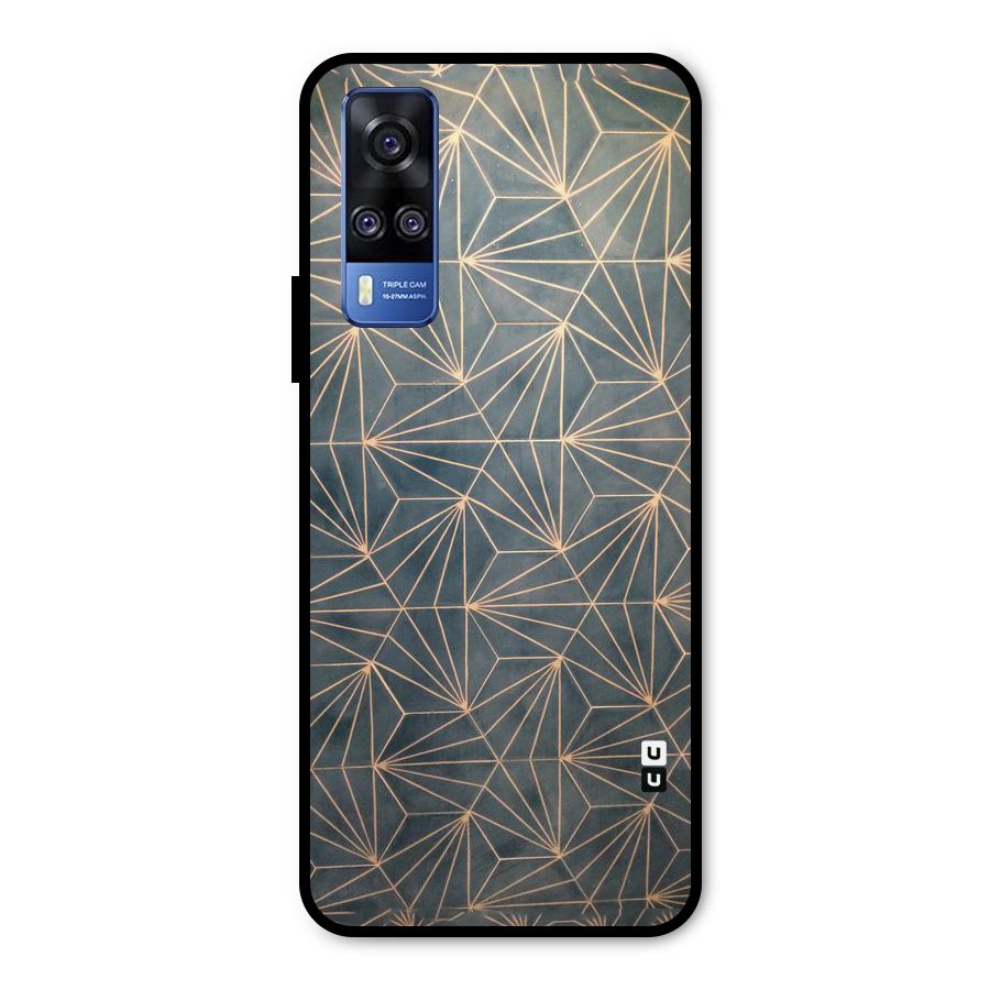 Dotted Lines Pattern Metal Back Case for Vivo Y51A