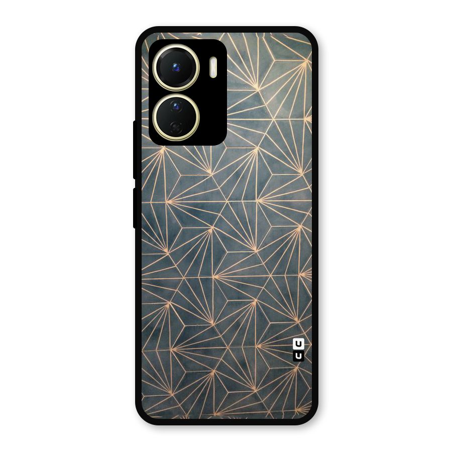 Dotted Lines Pattern Metal Back Case for Vivo Y56