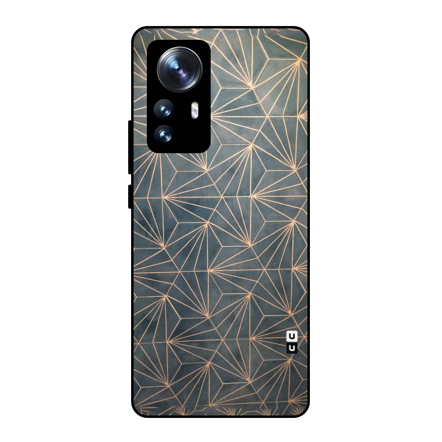 Dotted Lines Pattern Metal Back Case for Xiaomi 12 Pro