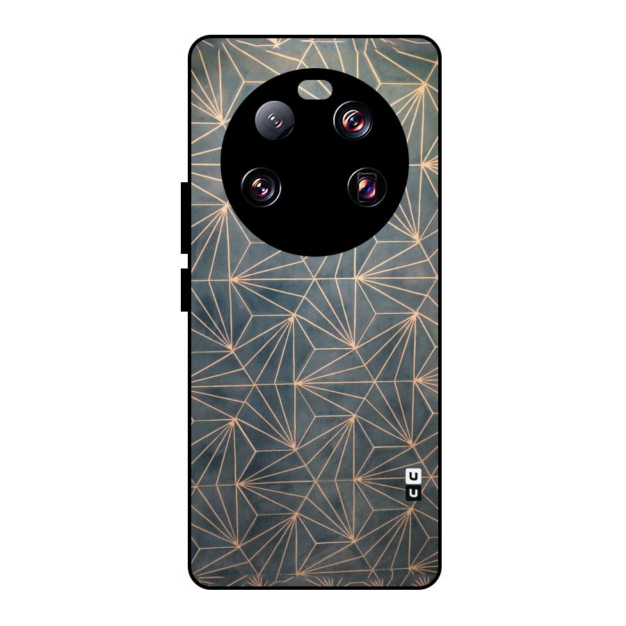 Dotted Lines Pattern Metal Back Case for Xiaomi 13 Ultra
