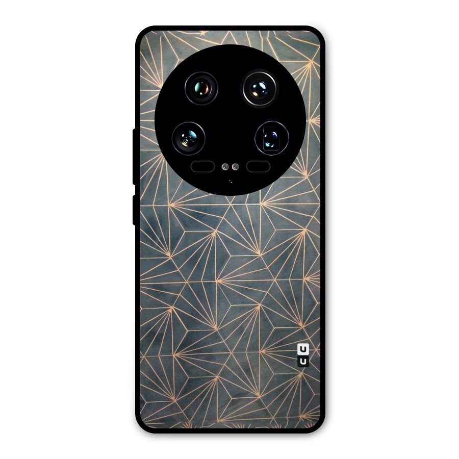 Dotted Lines Pattern Metal Back Case for Xiaomi 14 Ultra